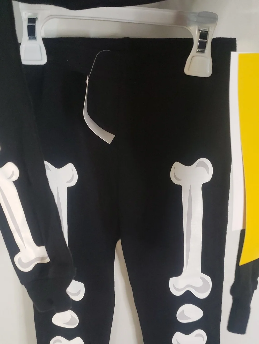 Komar Kids Black Glow-in-the-Dark Skeleton Kids Costume Pajama Set